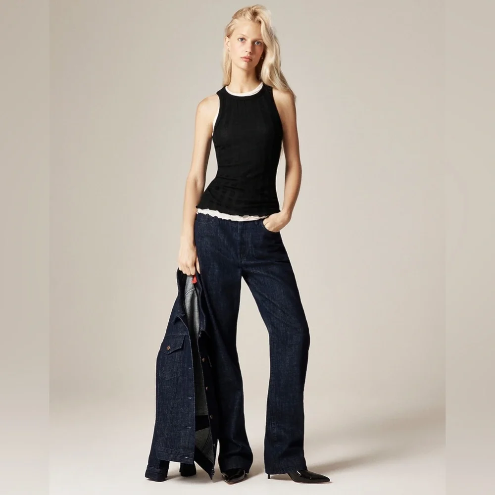 NWT Alex Eagle X J.Crew Ribbed Shell Tank Top in Merino Wool
